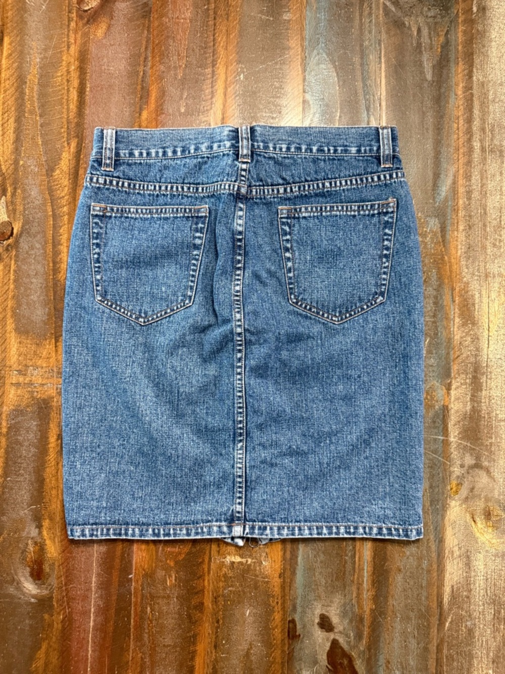 Calvin Klein Jeans Size 1 Vintage Denim Mini Skirt Y2K Zip Front GUC - Picture 5 of 5
